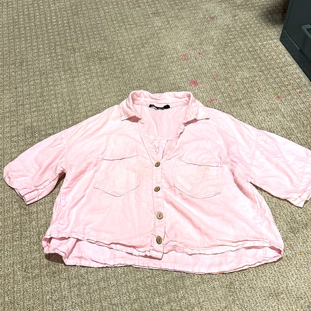 Zara Crop top Pink